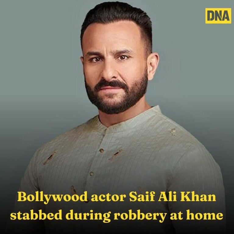 ಬಾಲಿವುಡ್ ನಟ ಸೈಫ್ ಅಲಿ ಖಾನ್ ಮೇಲೆ ಚಾಕುವಿನಿಂದ ಇರಿತ